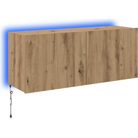 Maison Exclusive - TV-Wandschrank Artisan-Eiche 100 x 35 x 41 cm
