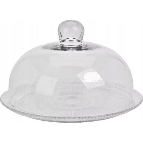 Excellent Houseware Tartera transparent aus Glas 30 cm