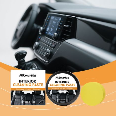 Autoinnenraumpflegecreme zur Reinigung, Politur und Aufwertung des täglichen Fahrzeuginnenraums – 50 g + 1 Schwamm -- DE (1/5)