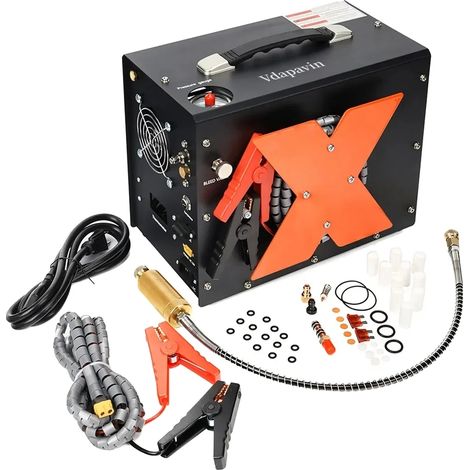 Compresor de aire portátil, 4500 PSI, función de apagado automático, 220 V (1/2)