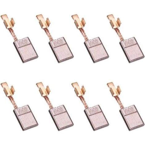 Pièces détachées pour perceuses-visseuses à percussion : lot de 8 balais en carbone avec revêtement cuivré, compatibles avec modèles Makita BTD143, DSC191Z, BTW130, DHP448, DHP458, DDF448 et autres ap