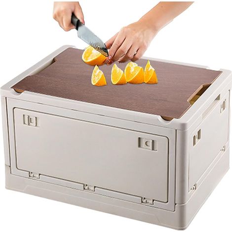 Organisateur de coffre pliable pour voiture, boîte de rangement pliante extérieure - Organisateur extérieur de camping en tronc, de rangement avec housse pour la pêche, les (1/5)