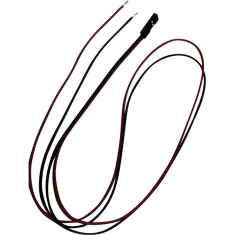 TRU COMPONENTS Konfektionierte Litze  Polzahl Gesamt 2 Rastermaß: 2.54 mm 741213 1 St.