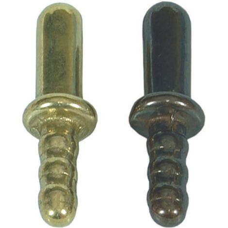 INCONTRO A TERRA PER PINZA FERMAPORTA- - ø mm.8x45h. in ottone bronzato - 5 pezzi