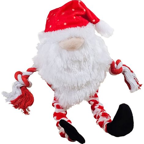 Nobby Xmas Hundespielzeug Plüsch Wichtel mit elastischen Beinen 43 cm Tierkuscheltier