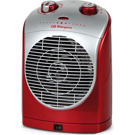Orbegozo calefactor compacto FH 5025, oscilante, termostato regulable, 2 velocidades, posición ventilador, 2200 W (1/5)