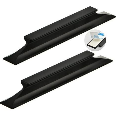 2 piezas de manija adhesiva para puerta corredera, manija de granero de aleación de aluminio, tiradores para armarios y placares, negro, sin necesidad de taladrar (longitud 150 mm) (1/4)
