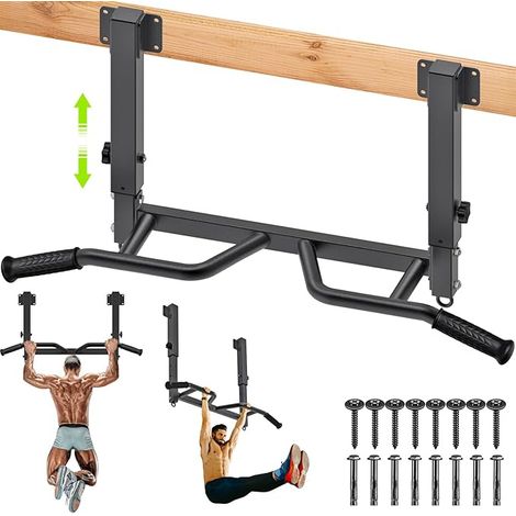 Barre de traction montage au plafond, construction robuste acier (1/5)