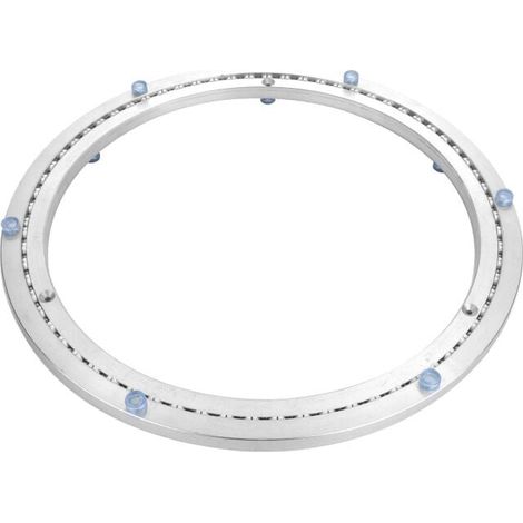 Cuscinetto girevole UlisemMetal, base girevole rotonda, rotazione a 360°, cuscinetti a sfere a fila singola, per impieghi gravosi, ø35cm (1/4)
