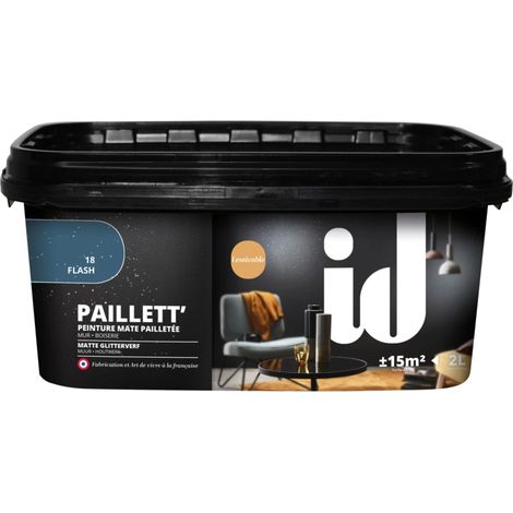 vernice pittura effetto paillett blu- 2 lt