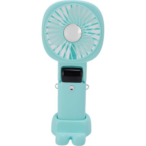 Ventilateur portable avec batterie externe, silencieux, à suspendre, USB, idéal pour les voyages et les activités de plein air (vert). (1/5)