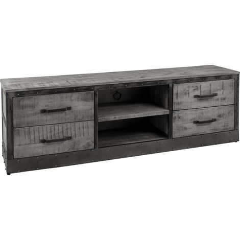TV-Board Mango 180x40x60 grau lackiert HEAVY INDUSTRY 139