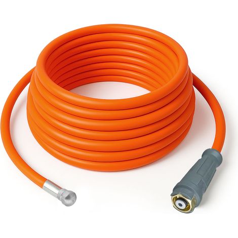 Tubo Alta Pressione 20M EasyLock PRO – Compatibile con Idropulitrici Kärcher HD/HDS 250 Bar Ugello 1/4" Sostituibile Pulizia Canalizzazioni