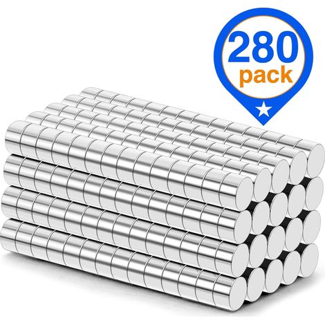 Magnets Ronds - Neodyme 5 mm × 1 mm - Pour Loisirs Créatifs, Frigo, Armoires de Cuisine, Bureau - Lot de 20 (1/5)