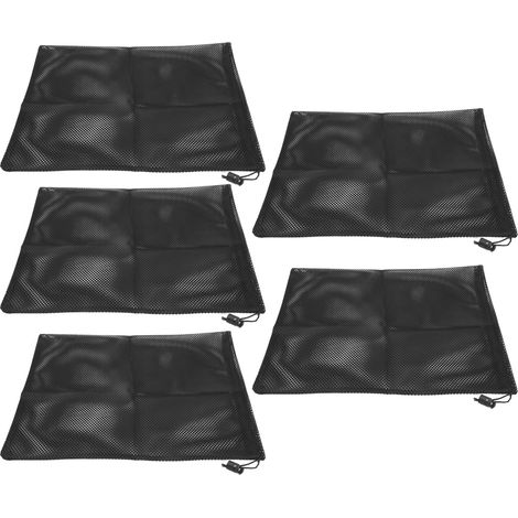 Lot de 5 sacs barrières pour pompes professionnelles, sacs filtrants en maille pour pompes portables (31 x 41 cm) (1/5)