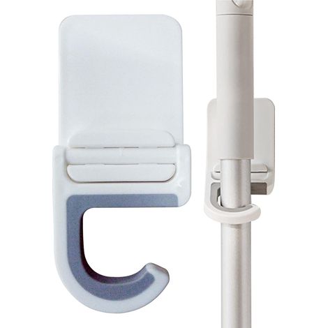 CSPARKV 5 PCS Support de vadrouille à balai – Pince à balai, pince à cintre pour balai Pince de suspension pour organisateur de balai sans perçage, support mural pour organisateur de vadrouille, su (1/5)