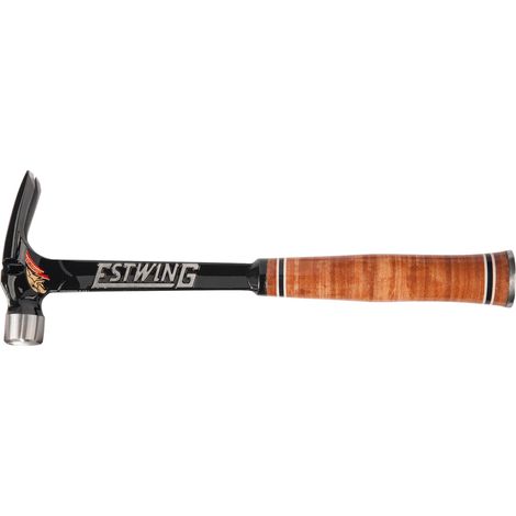 Estwing E15SM Ultra Series Milled Face Framing Hammer with Leather Grip, 15oz/425g