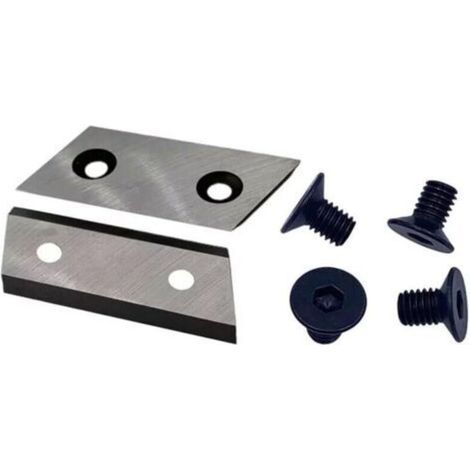 Jwn Lame pour broyeur d'arbres - Accessoires de jardin - Lame de déchiqueteuse d'arbres - Deux lames - Quatre écrous M6 (1/4)