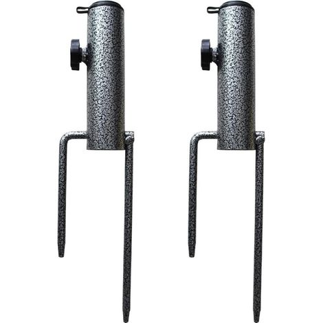 Parasol Ground Stake Peg Umbrella Beach Umbrella Sand Anchor Parasol Stake Iron Parasol Base Parasol Accessories Balcony Fixing For Parasol Rods Thickness 22-32mm