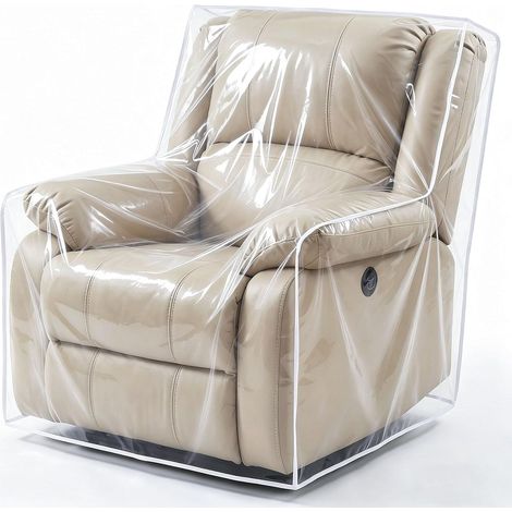 Housse de fauteuil inclinable transparente et robuste (36 pouces de large), en vinyle épais, résistante aux rayures, imperméable et anti-poussière. (1/5)