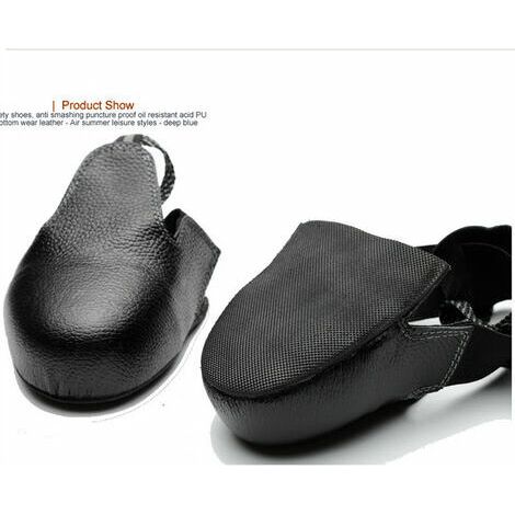Chaussures de sécurité à Bouts en Acier Unisexes Anti-frottement et antidérapantes Couvrent des Couvre-Chaussures de Protection universels(Noir,36-46)