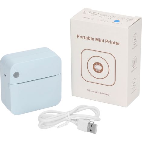 Imprimante de notes autocollantes mini portable pour étudiants avec code-barres, Bluetooth, imprimante thermique photo (1/5)
