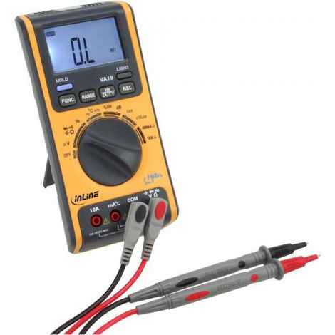 InLine 5-in-1 Digitalmultimeter Schwarz Vielseitig