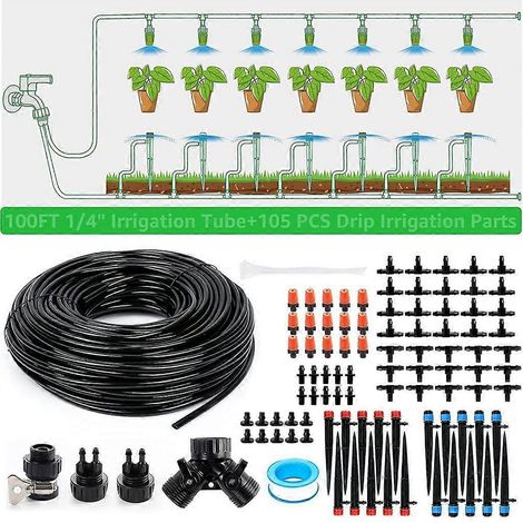 Système d'irrigation goutte à goutte automatique pour l'arrosage (1/4)