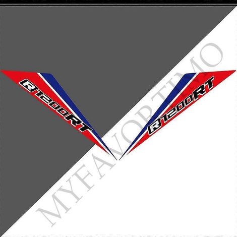 Kit d'autocollants pour BMW R1200RT (R1200 RT R 1200) : sacoches arrière, coffre, protection de réservoir, protection de genoux, carénage, garde-boue - R1200RT13 (1/5)