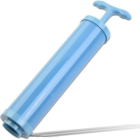 Pompe à vide pour sacs, pompe à air manuelle en plastique, extracteur d'air par aspiration pour sacs de compression, tuyau de rangement pour vêtements compressés, tube d'aspiration portable (1/5)