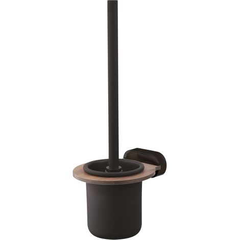 Bergen Toilettenbürste, schwarz/Holz (1/2)
