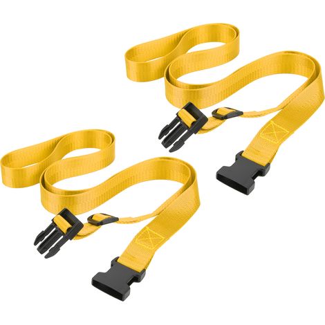 Sangle de bagage de voyage réglable avec cadenas à code, ceinture de rangement, sangle de sécurité pour bagages, jaune (1/5)