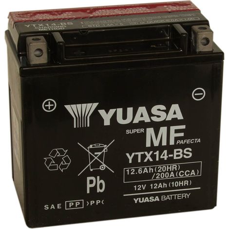 Batterie moto YUASA YTX14 / YTX14-BS - 12V – 12Ah (1/3)
