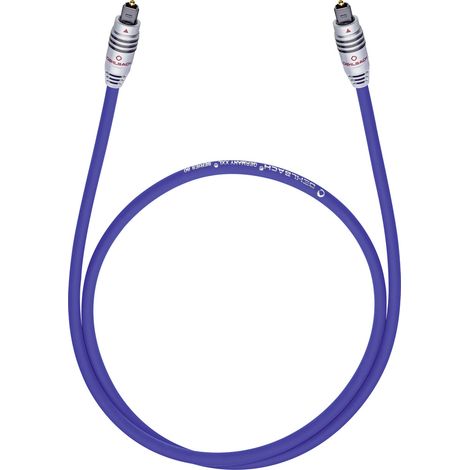 Toslink Audio Anschlusskabel [1x Toslink-Stecker (ODT) - 1x Toslink-Stecker (ODT)] 0.50 m Blau Oehlb