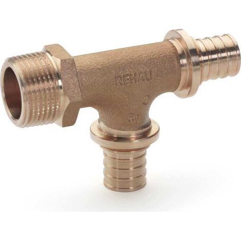 Rehau T-Stück Rautitan RXplus, 16mm x 16mm x R 1/2"