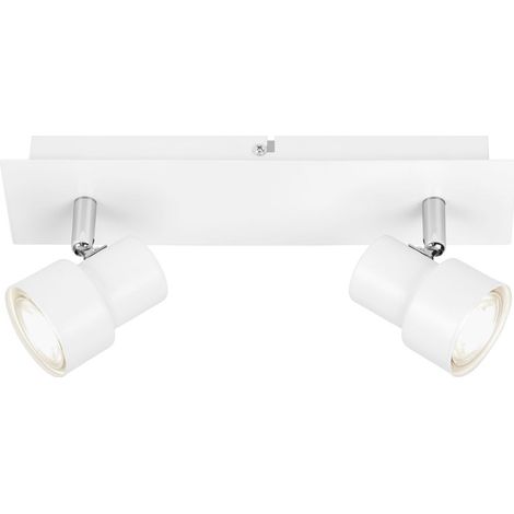 LED Deckenspot Strahler dreh-& schwenkbar 2x GU10 je 5W Weiß Briloner