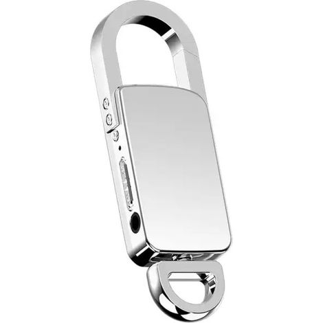 Enregistreur vocal espion porte-clés, mémoire intégrée de 16 Go, 192 heures d'enregistrement, lecteur MP3, écouteurs inclus, S20+, a