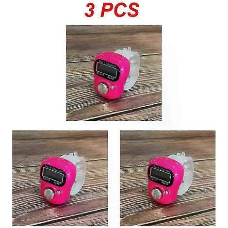 Compteur à doigts avec boussole, chapelet islamique (Tasbih), 5 LED numériques, électronique, portable, à cliquet - Bon état (1/5)