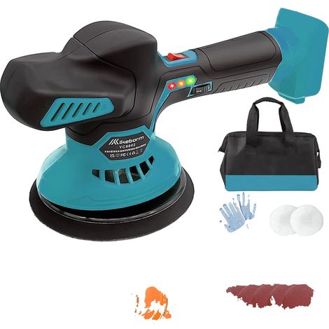 Machine à polir voiture, 18V, 2800-5500 RPM, portable, alimentée par batterie, 2,1 kg (1/5)