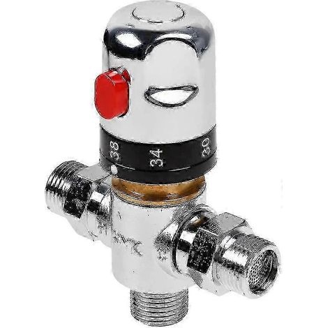 Mitigeur thermostatique 2025, mitigeur thermostatique, mitigeur de douche avec raccord G1/2", mitigeur eau chaude/eau froide, mitigeur thermostatique pour lavabo (1/5)