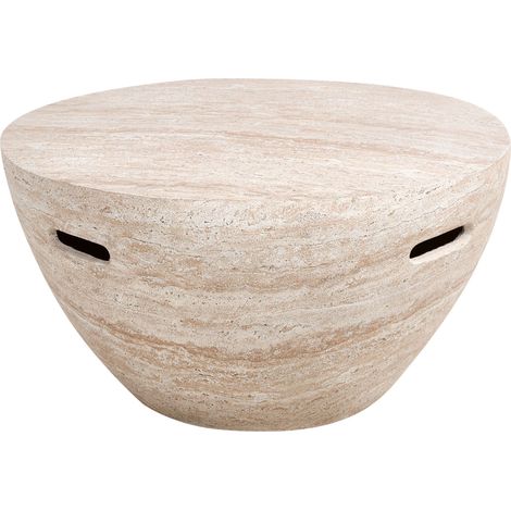 Side Table VICARELLO Travertine Effect (1/5)