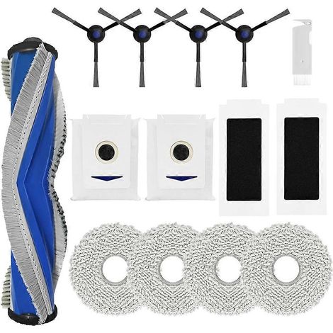 Pour Ecovacs Deebot T30 Omni T30 PRO Omni T30s et Yeedi M12 Pro : brosse latérale principale, filtre et sacs de nettoyage (1/5)