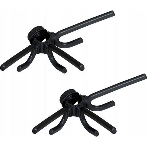 Ganchos dobles Wenko Herkules negro 29 cm metal