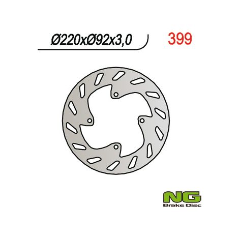 Disco de freno delantero Yamaha TTR 125 00-03, DT 50LC 98- 220 mm NG