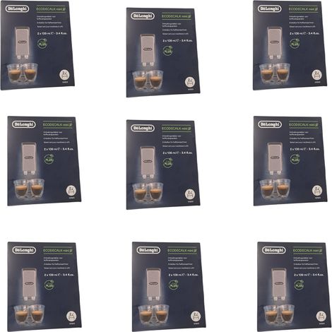 Ersatzteil - Set von 9 natürlichen Entkalkern NOKALK 2x100ml - - DELONGHI, SIMAC