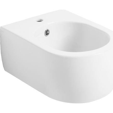Bidet Flo sospeso salvaspazio cm. 50x36 in ceramica bianco lucido