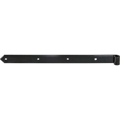 Vormann Ladenband für Torbeschlag Stahl 30 x 3,7 cm schwarz