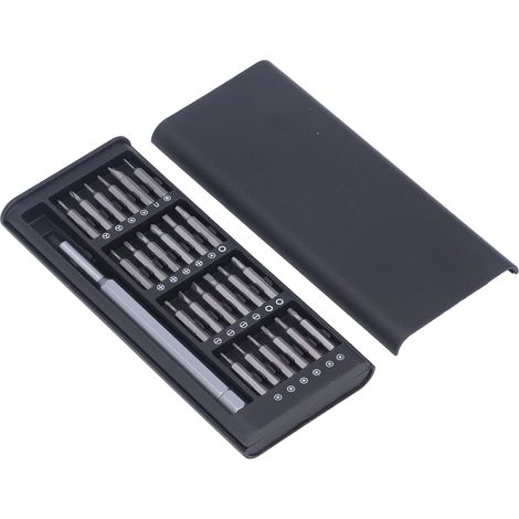 Kit de tournevis multifonctionnel 24 en 1 avec embouts magnétiques en acier allié S2