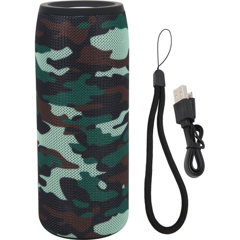 Enceinte Bluetooth sans fil portable mini stéréo basses avec fente pour carte S51 camouflage extérieur (1/5)