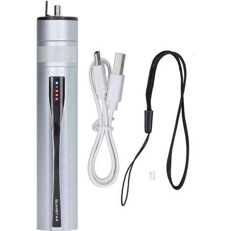 Optischer Glasfaser-Fehlerortungsgerät 15 mW 15 km 650 nm Rotlichtstift, wiederaufladbar, Glasfaserkabel-Messgerät mit L